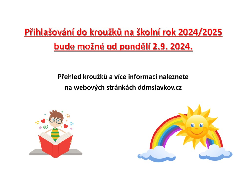 Přihlašování do kroužků 2024/2025