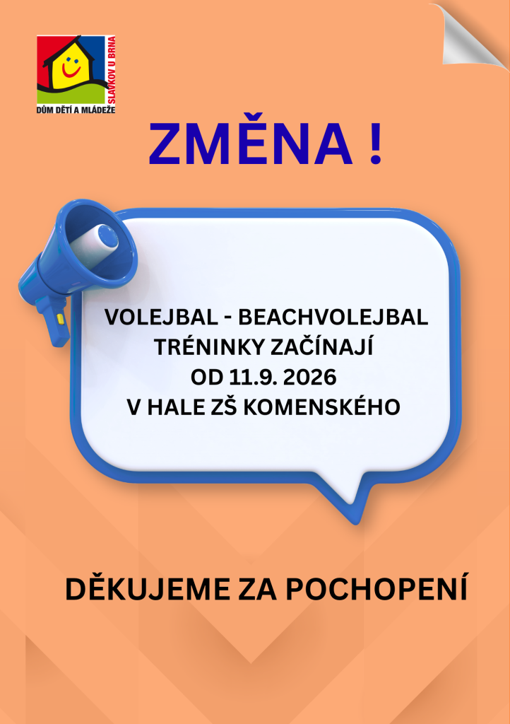Volejbal - beachvolejbal změna prvního tréninku