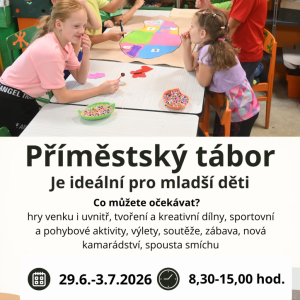 Příměstský tábor od 1.třídy