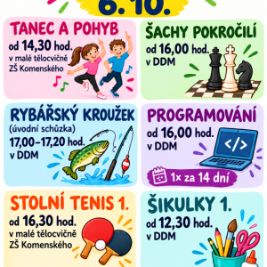 Začínají další kroužky